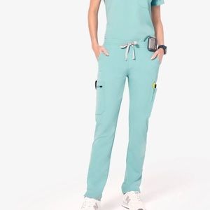 FIGS | Sea Glass Yoka Skinny Scrub Pants